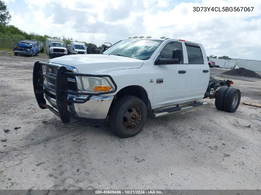 2011 Ram Ram 3500 St VIN: 3D73Y4CL5BG567067 Lot: 40609406