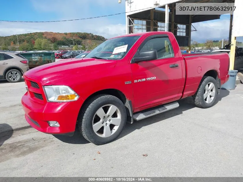 3D7JV1ET7BG632917 2011 Ram Ram 1500 St