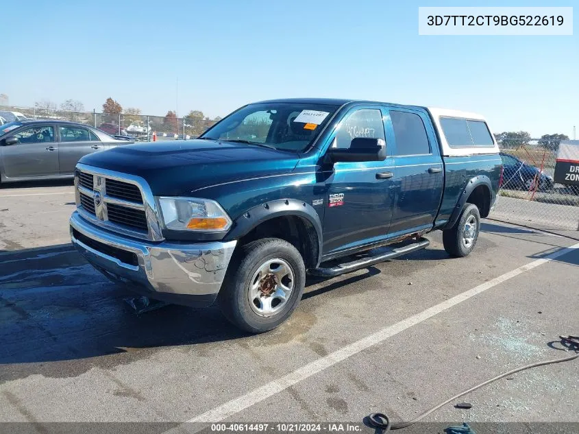 2011 Ram Ram 2500 St VIN: 3D7TT2CT9BG522619 Lot: 40614497