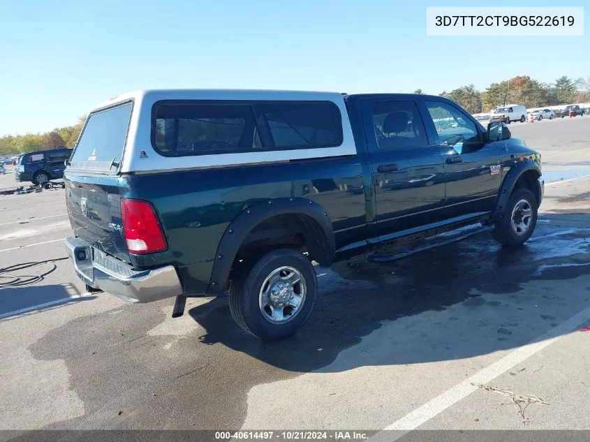 2011 Ram Ram 2500 St VIN: 3D7TT2CT9BG522619 Lot: 40614497