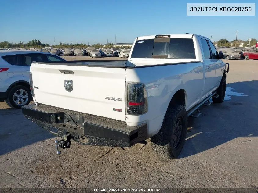 2011 Ram Ram 2500 Slt VIN: 3D7UT2CLXBG620756 Lot: 40628624