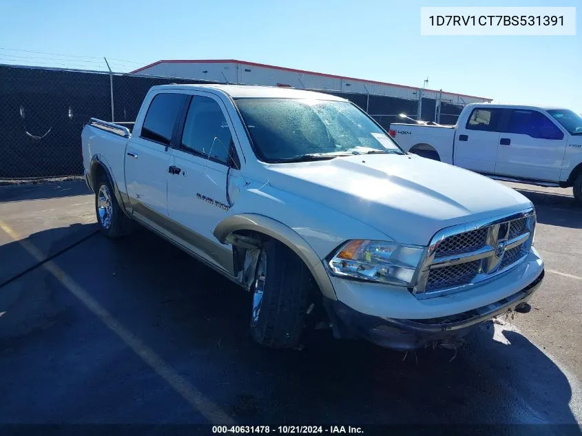 2011 Ram Ram 1500 Laramie VIN: 1D7RV1CT7BS531391 Lot: 40631478