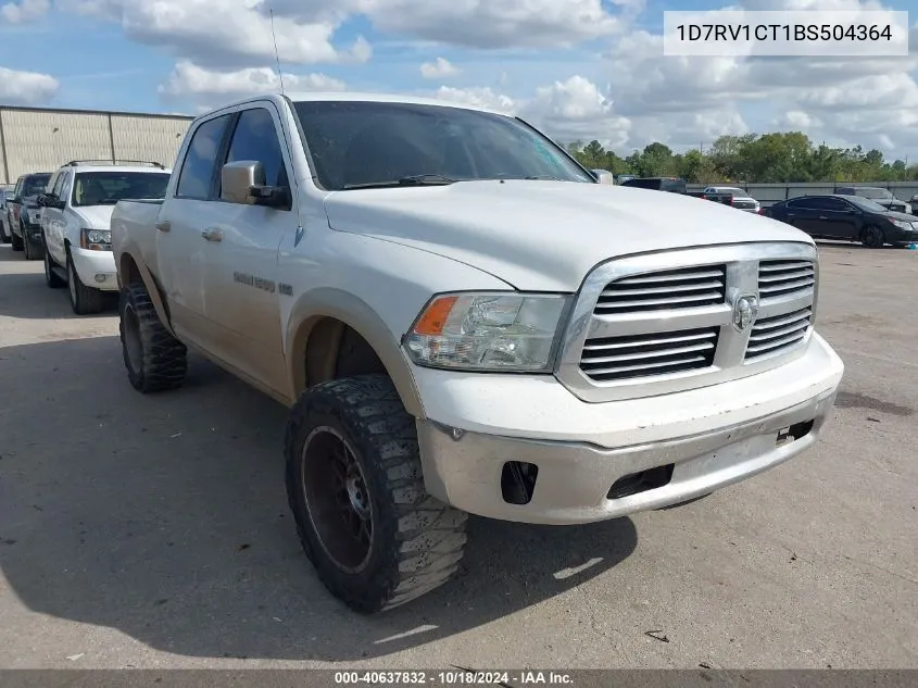 2011 Ram Ram 1500 Laramie VIN: 1D7RV1CT1BS504364 Lot: 40637832