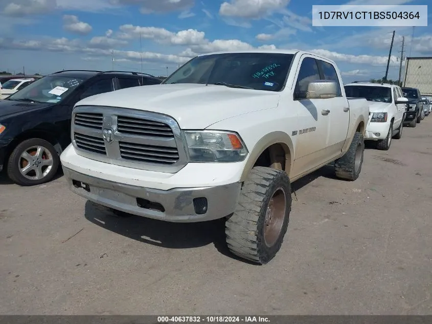 2011 Ram Ram 1500 Laramie VIN: 1D7RV1CT1BS504364 Lot: 40637832