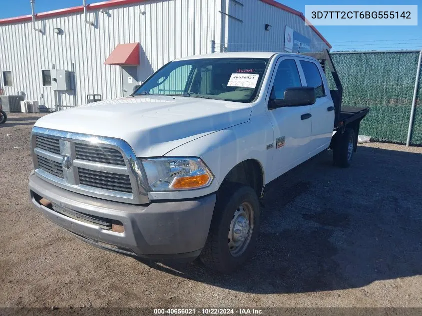 2011 Ram Ram 2500 St VIN: 3D7TT2CT6BG555142 Lot: 40656021