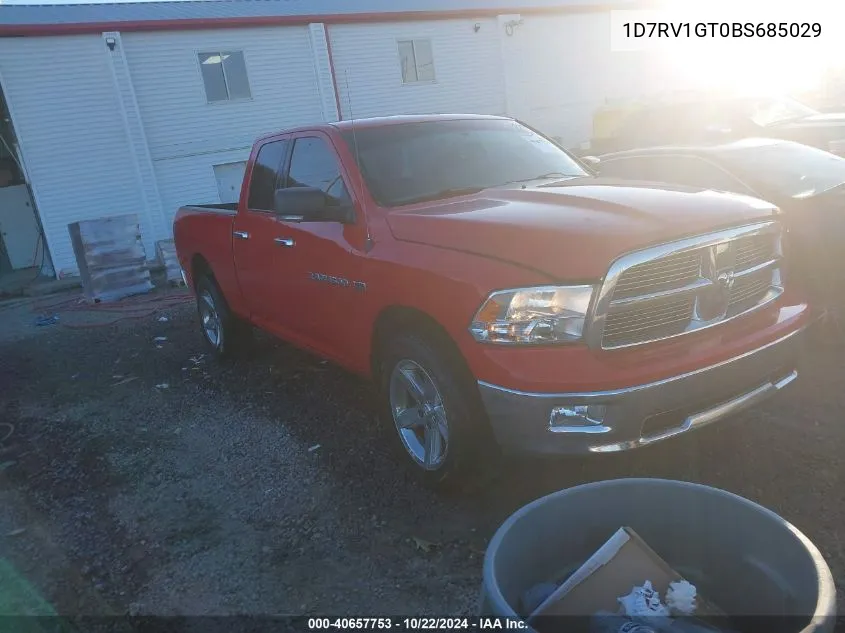 1D7RV1GT0BS685029 2011 Ram Ram 1500 Slt