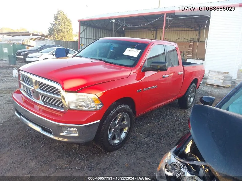 1D7RV1GT0BS685029 2011 Ram Ram 1500 Slt