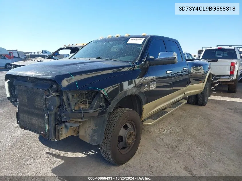 2011 Ram Ram 3500 Laramie Longhorn VIN: 3D73Y4CL9BG568318 Lot: 40666493