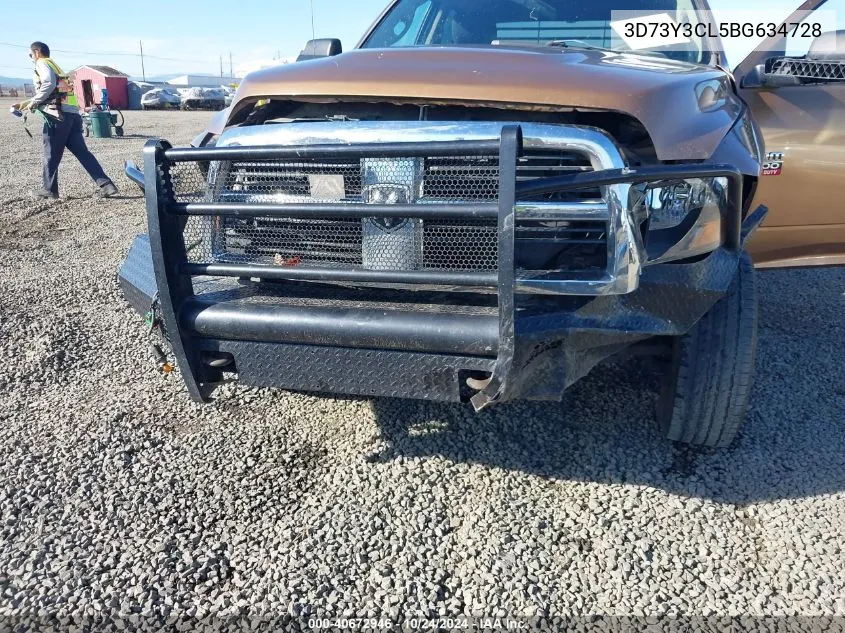 2011 Ram Ram 3500 St VIN: 3D73Y3CL5BG634728 Lot: 40672946