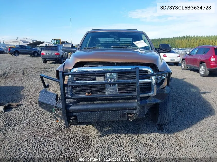 2011 Ram Ram 3500 St VIN: 3D73Y3CL5BG634728 Lot: 40672946