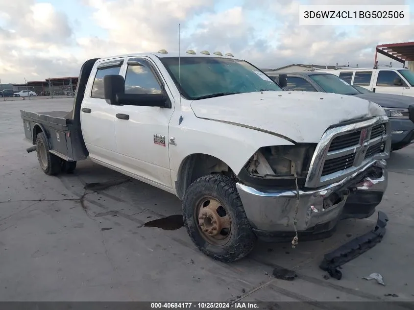 2011 Ram Ram 3500 Hd Chassis St/Slt/Laramie VIN: 3D6WZ4CL1BG502506 Lot: 40684177