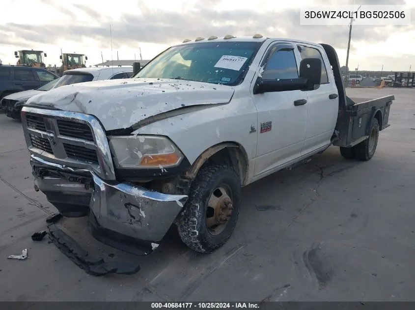 2011 Ram Ram 3500 Hd Chassis St/Slt/Laramie VIN: 3D6WZ4CL1BG502506 Lot: 40684177