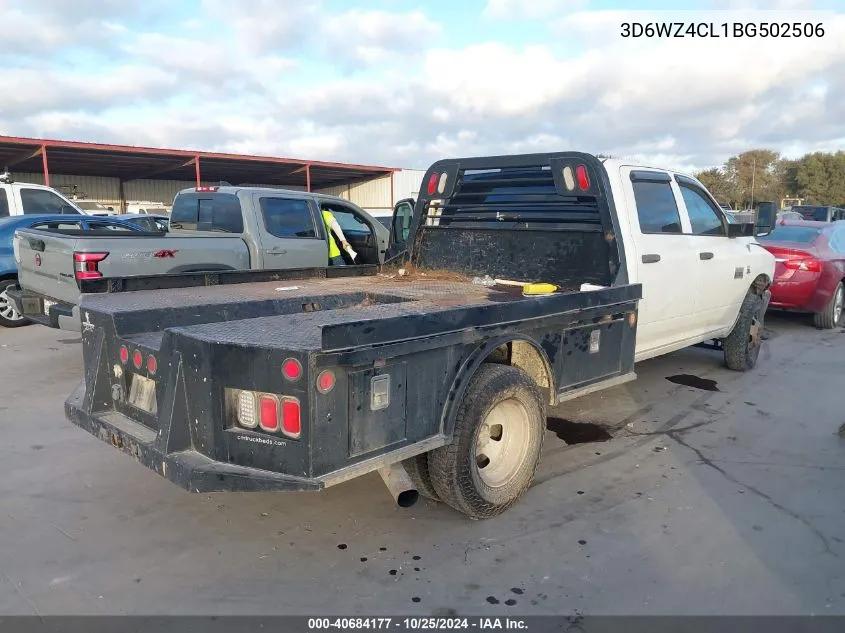 2011 Ram Ram 3500 Hd Chassis St/Slt/Laramie VIN: 3D6WZ4CL1BG502506 Lot: 40684177