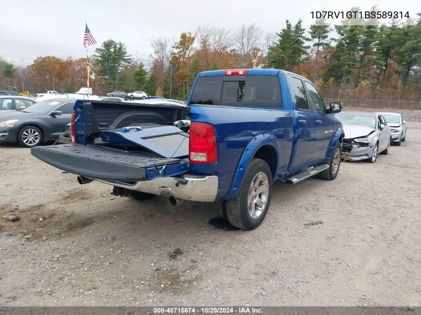 1D7RV1GT1BS589314 2011 Ram Ram 1500 Laramie