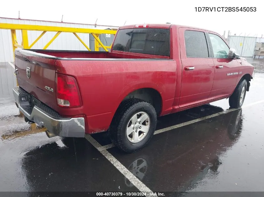 2011 Ram Ram 1500 Slt VIN: 1D7RV1CT2BS545053 Lot: 40730379