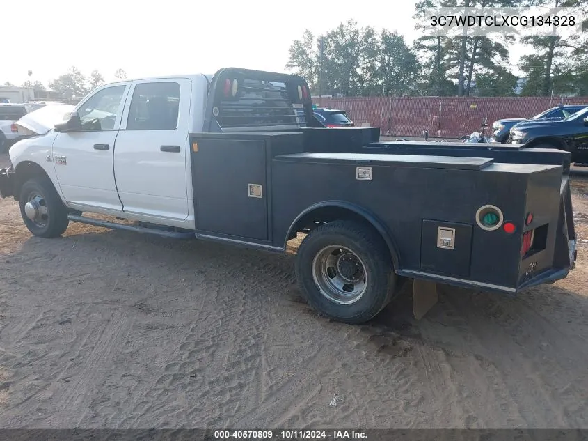 2012 Ram 3500 Chassis St/Slt/Laramie VIN: 3C7WDTCLXCG134328 Lot: 40570809