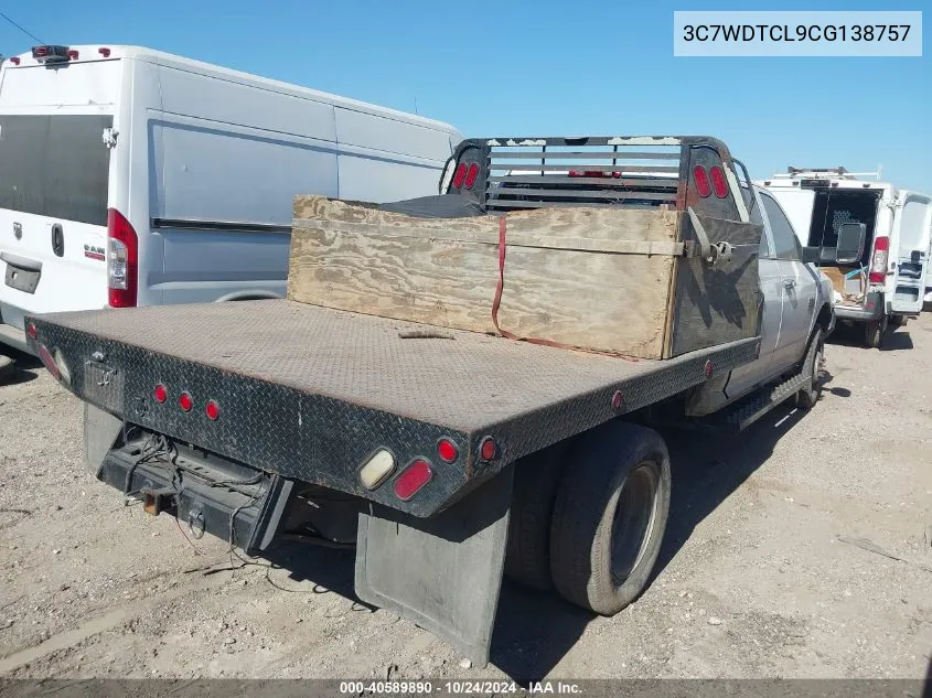 2012 Ram 3500 Chassis St/Slt/Laramie VIN: 3C7WDTCL9CG138757 Lot: 40589890