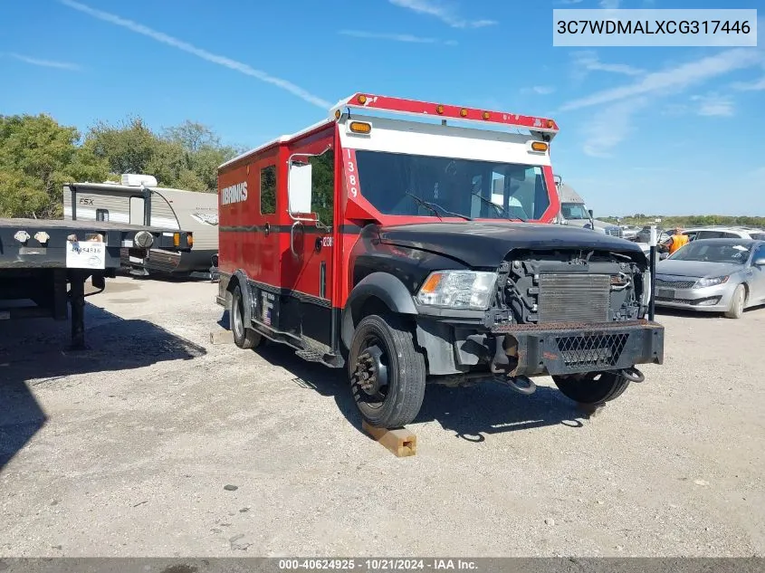 2012 Ram 5500 Chassis St/Slt VIN: 3C7WDMALXCG317446 Lot: 40624925