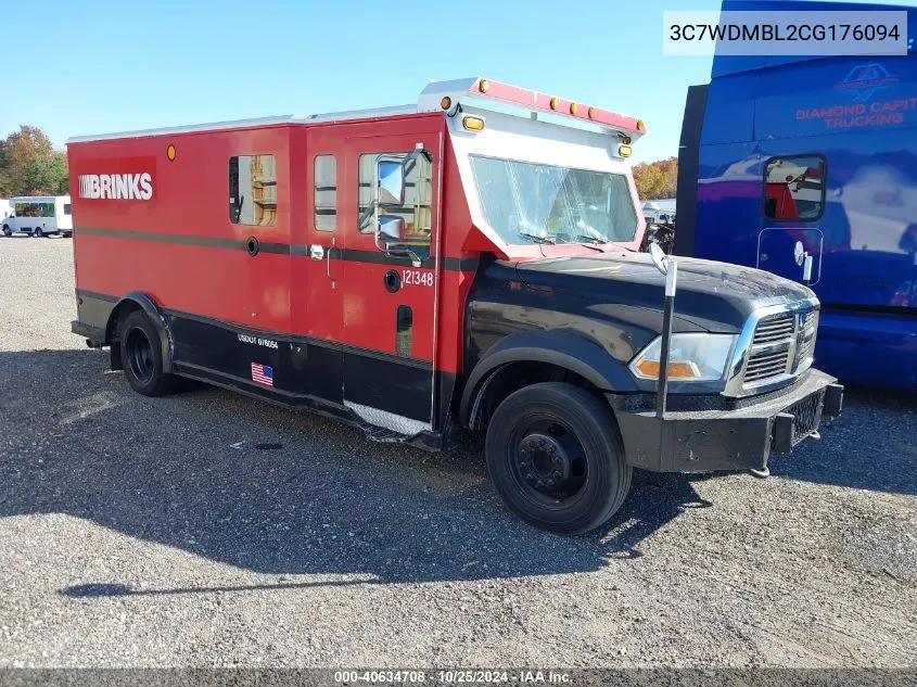 2012 Ram 5500 Chassis St/Slt VIN: 3C7WDMBL2CG176094 Lot: 40634708