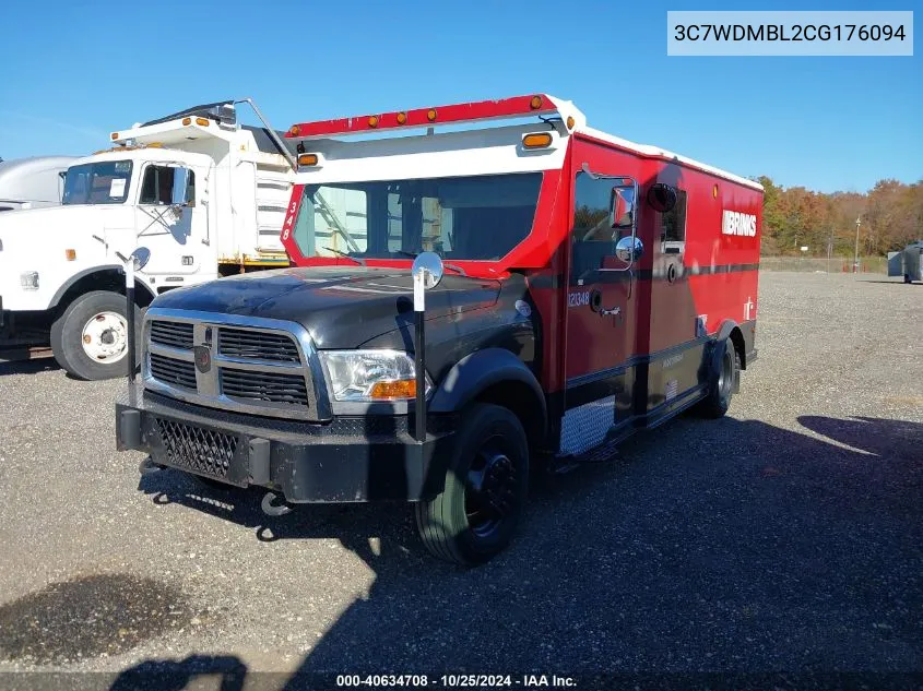 2012 Ram 5500 Chassis St/Slt VIN: 3C7WDMBL2CG176094 Lot: 40634708