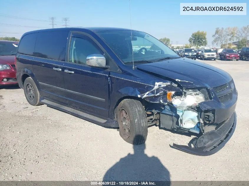 2013 Ram Cargo Tradesman VIN: 2C4JRGAGXDR624592 Lot: 40639122