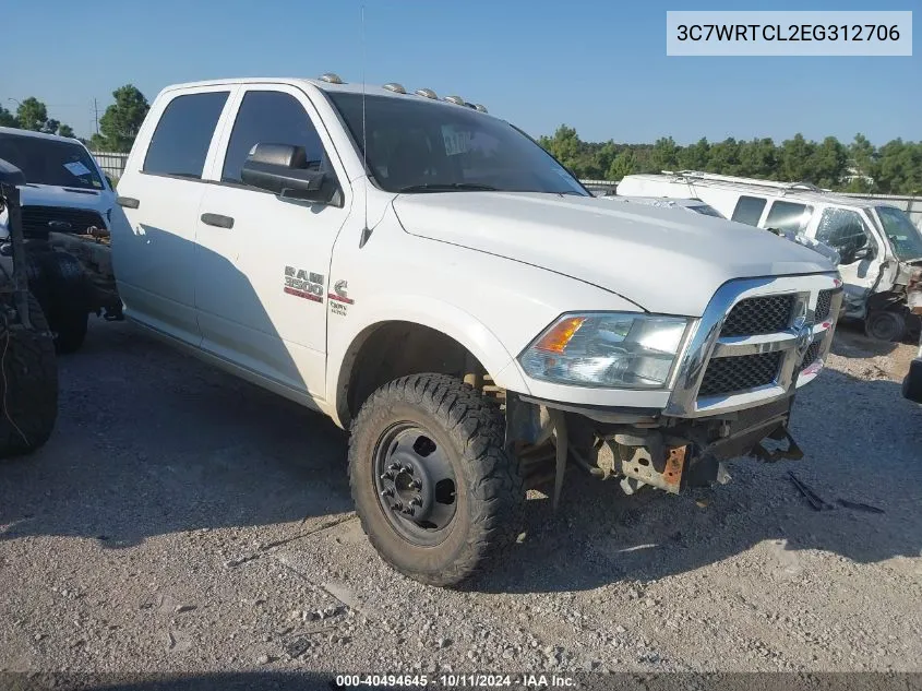 2014 Ram 3500 Chassis Tradesman/Slt/Laramie VIN: 3C7WRTCL2EG312706 Lot: 40494645