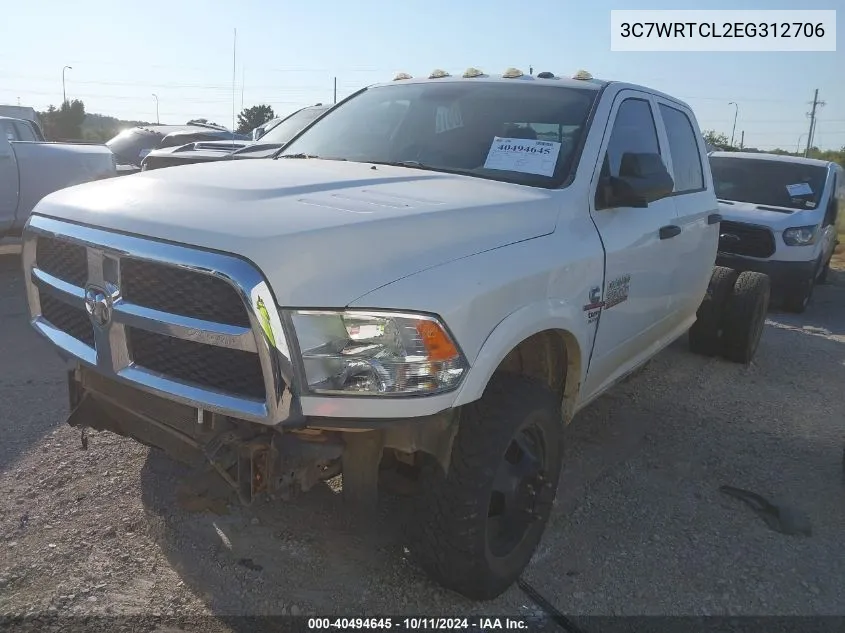 2014 Ram 3500 Chassis Tradesman/Slt/Laramie VIN: 3C7WRTCL2EG312706 Lot: 40494645