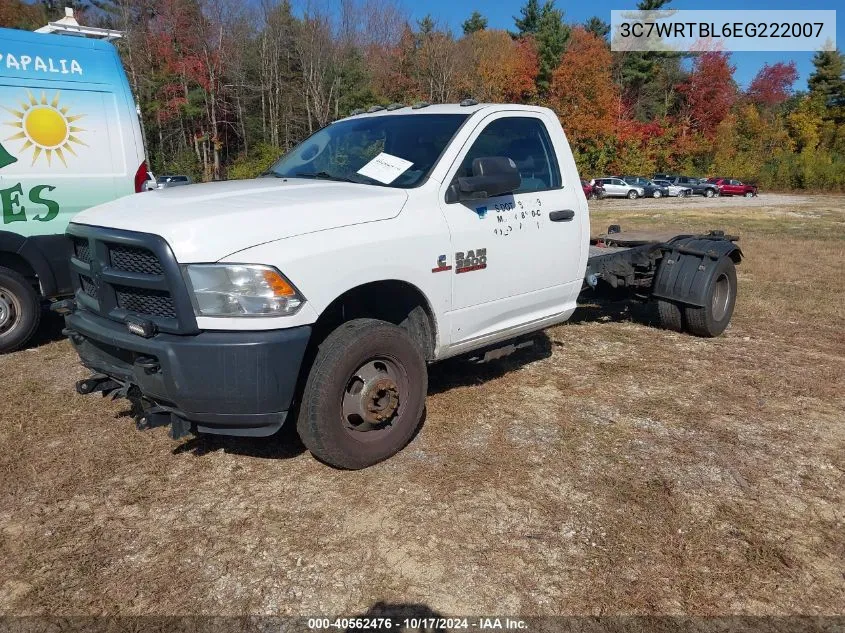 2014 Ram 3500 Chassis Tradesman/Slt VIN: 3C7WRTBL6EG222007 Lot: 40562476