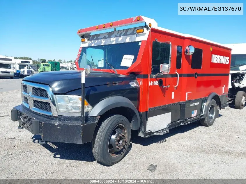 2014 Ram 5500 Chassis Tradesman/Slt VIN: 3C7WRMAL7EG137670 Lot: 40636824