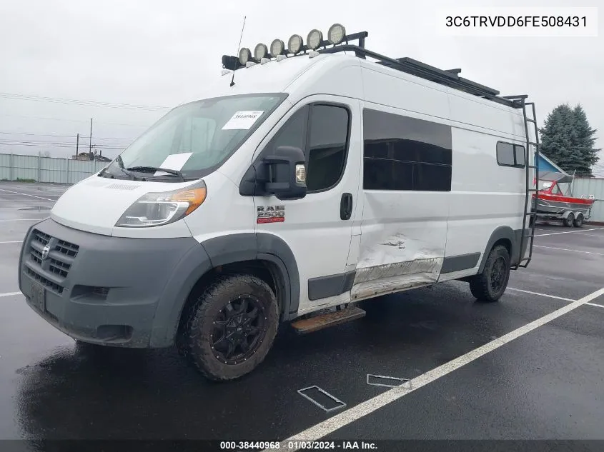 2015 Ram Promaster 2500 VIN: 3C6TRVDD6FE508431 Lot: 38440968