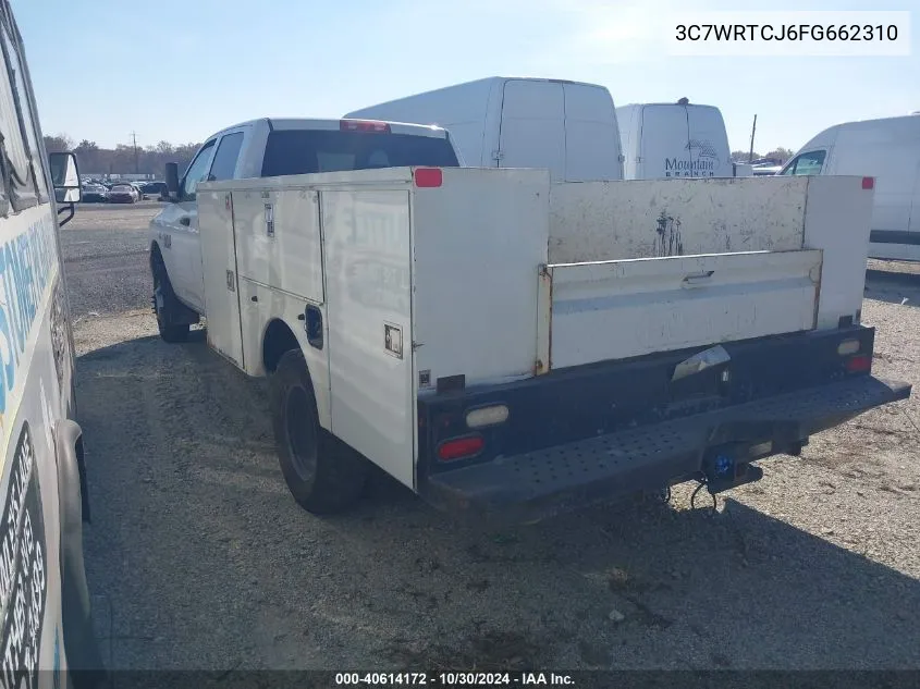 2015 Ram 3500 Chassis Tradesman/Slt/Laramie VIN: 3C7WRTCJ6FG662310 Lot: 40614172