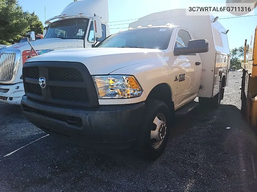 2015 Ram 3500 Chassis Tradesman/Slt VIN: 3C7WRTAL6FG711316 Lot: 40659272