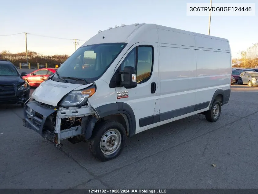 2016 Ram Promaster 2500 High Roof VIN: 3C6TRVDG0GE124446 Lot: 12141192