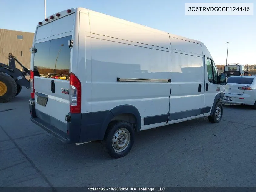 2016 Ram Promaster 2500 High Roof VIN: 3C6TRVDG0GE124446 Lot: 12141192