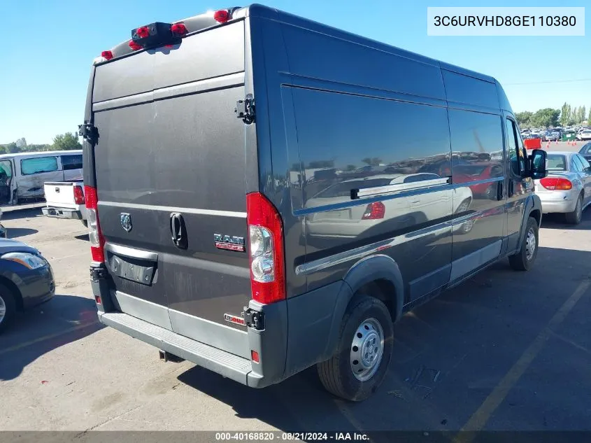 2016 Ram Promaster 3500 High Roof VIN: 3C6URVHD8GE110380 Lot: 40168820