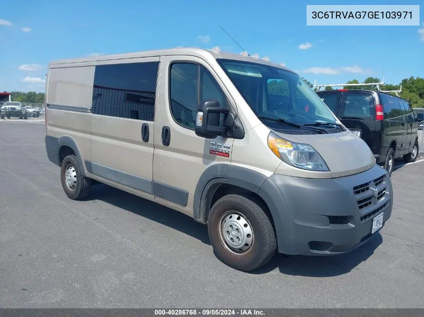 3C6TRVAG7GE103971 2016 Ram Promaster 1500 Low Roof