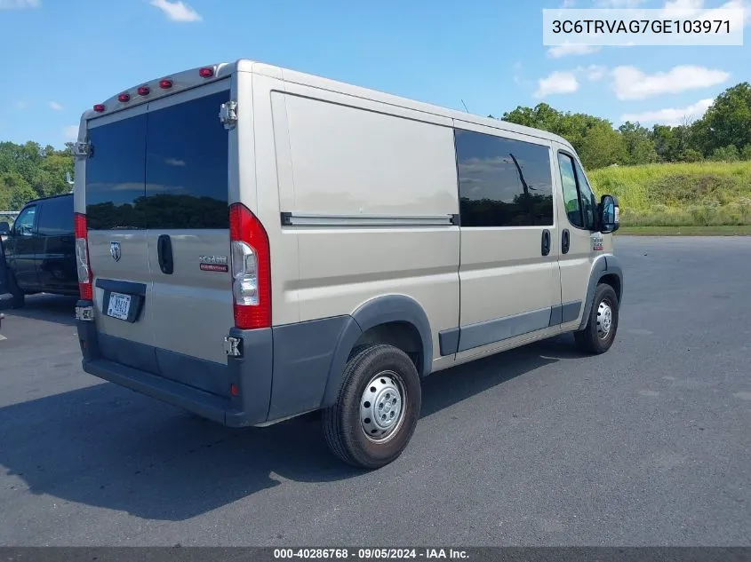 3C6TRVAG7GE103971 2016 Ram Promaster 1500 Low Roof