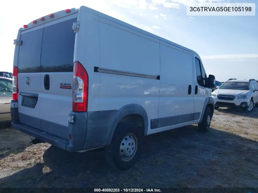 2016 Ram Promaster 1500 Low Roof VIN: 3C6TRVAG5GE105198 Lot: 40592203