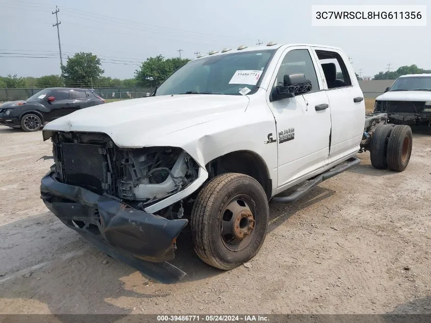 2017 Ram 3500 Chassis Tradesman/Slt/Laramie VIN: 3C7WRSCL8HG611356 Lot: 39486771