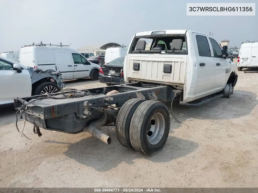 2017 Ram 3500 Chassis Tradesman/Slt/Laramie VIN: 3C7WRSCL8HG611356 Lot: 39486771