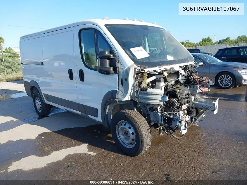 3C6TRVAGIJE107067 2018 Ram Promaster 1500 Low Roof 136 Wb