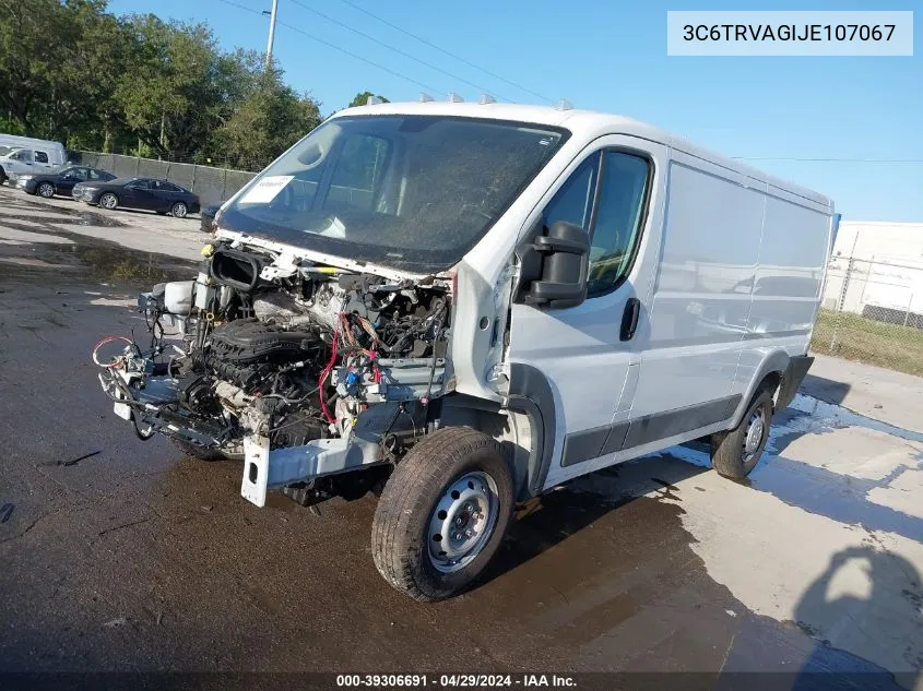 2018 Ram Promaster 1500 Low Roof 136 Wb VIN: 3C6TRVAGIJE107067 Lot: 39306691