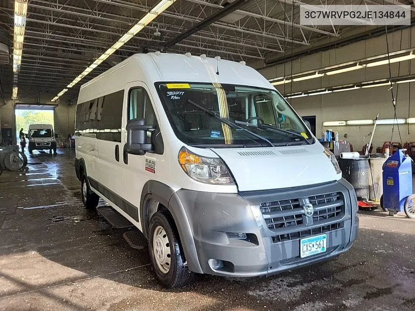 2018 Ram Promaster 2500 Window Van High Roof 159 Wb VIN: 3C7WRVPG2JE134844 Lot: 40578358