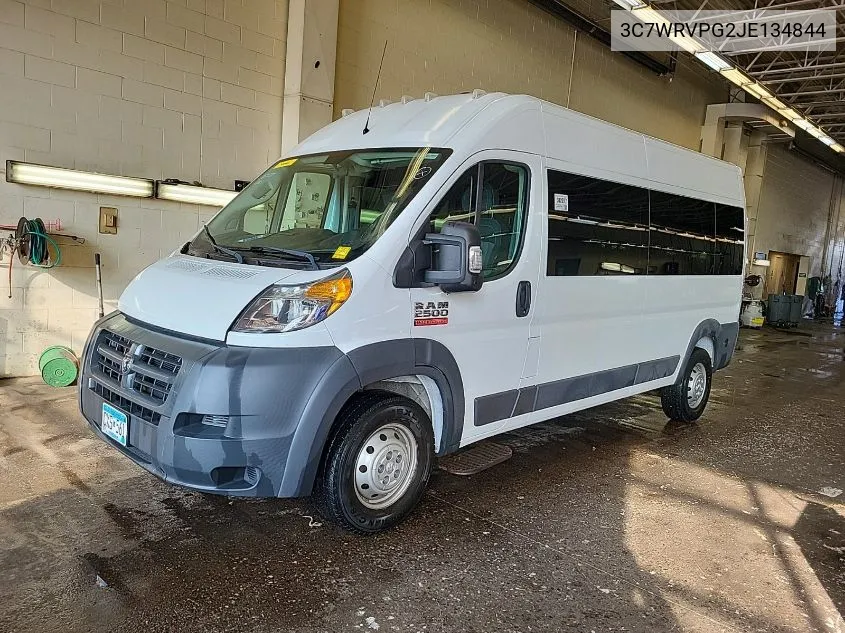 2018 Ram Promaster 2500 Window Van High Roof 159 Wb VIN: 3C7WRVPG2JE134844 Lot: 40578358