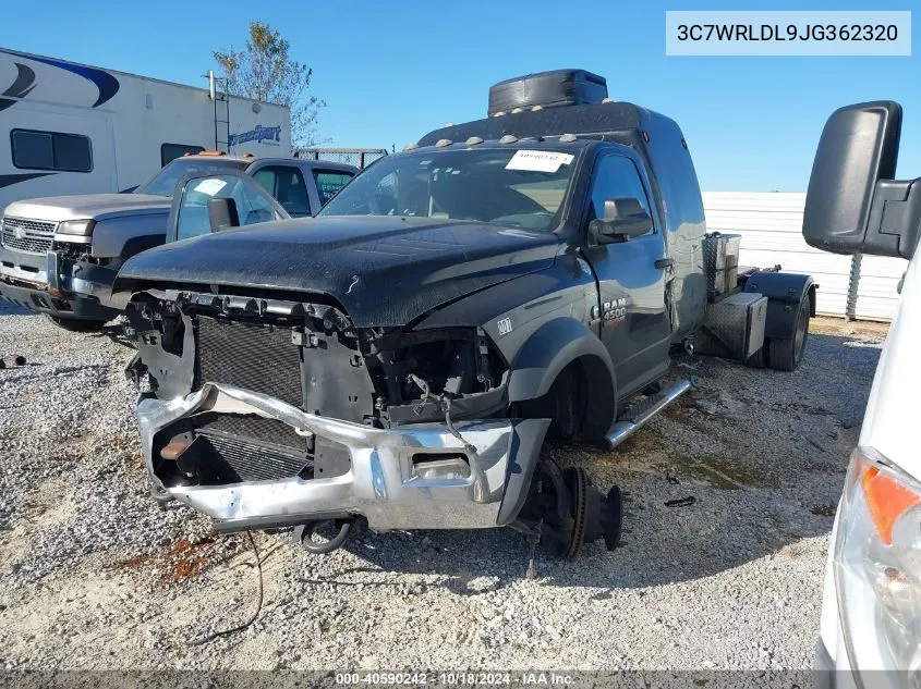 2018 Ram 4500 Chassis Tradesman/Slt VIN: 3C7WRLDL9JG362320 Lot: 40590242