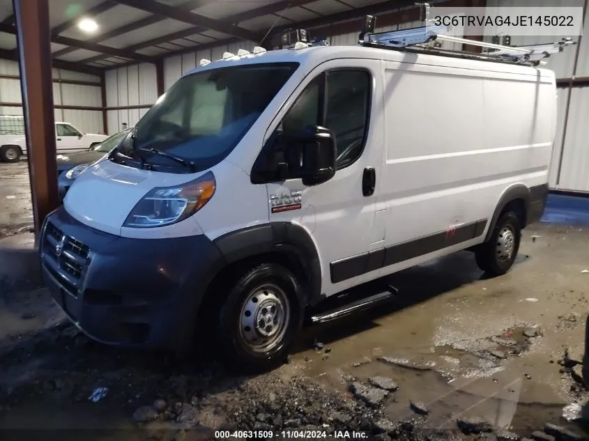 2018 Ram Promaster 1500 Low Roof 136 Wb VIN: 3C6TRVAG4JE145022 Lot: 40631509