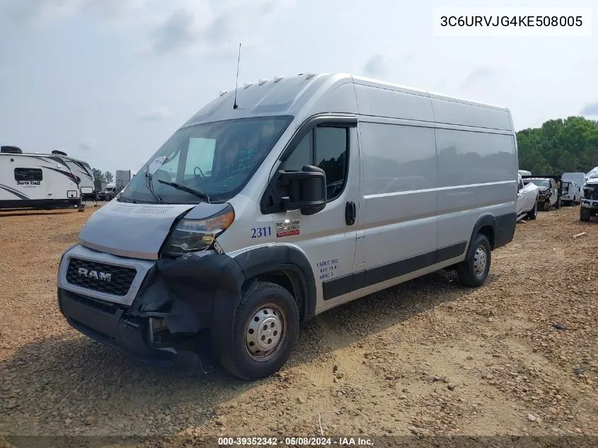 2019 Ram Promaster 3500 VIN: 3C6URVJG4KE508005 Lot: 39352342