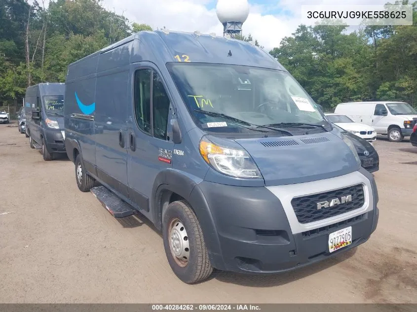 2019 Ram Promaster 3500 Cargo Van High Roof 159 Wb Ext VIN: 3C6URVJG9KE558625 Lot: 40284262