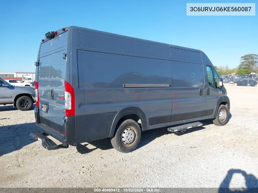 3C6URVJG6KE560087 2019 Ram Promaster 3500 Cargo Van High Roof 159 Wb Ext