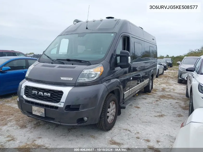 2019 Ram Promaster 3500 Cargo Van High Roof 159 Wb Ext VIN: 3C6URVJG5KE508577 Lot: 40639587